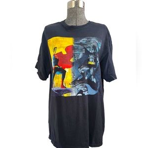 DC COMICS SUPERMAN vs. BATMAN T-SHIRT -  SZ XLG - MENS BLACK